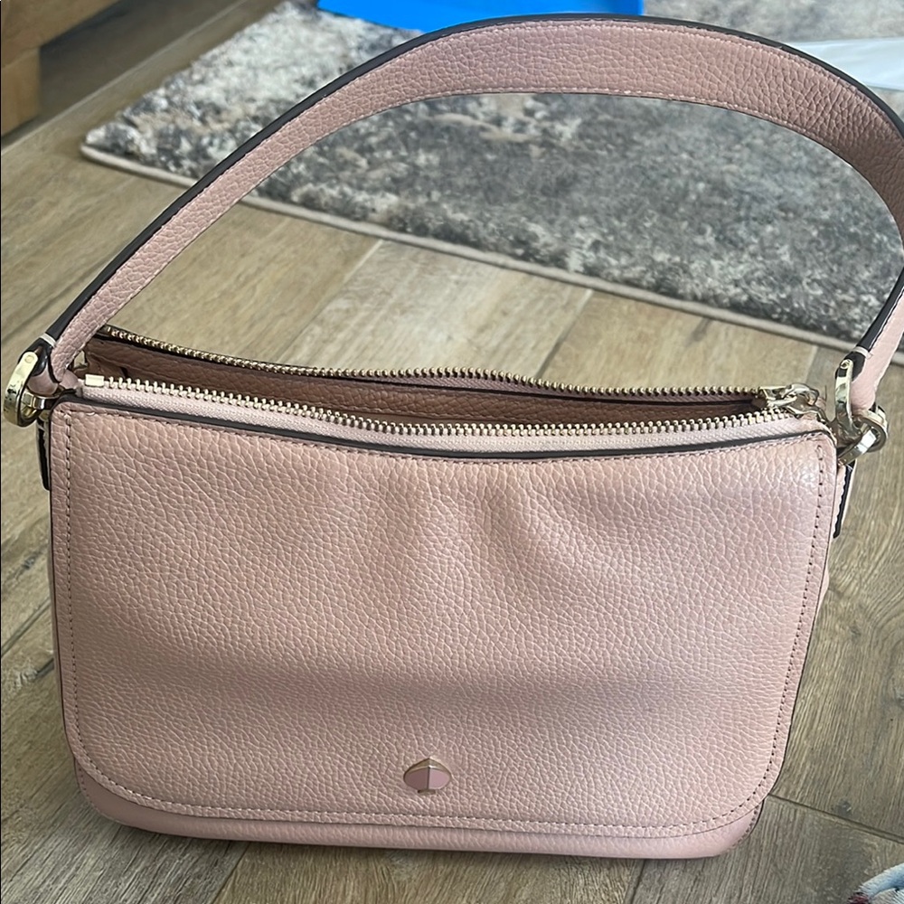 Kate Spade Pink Pebbled Leather Shoulder Bag